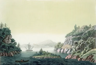 Vue de la rivière Potomac près de Mount Vernon